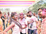 Revellers during the Holi celebrations