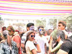 ​ Revellers during the Holi celebrations
