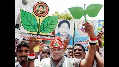 AIADMK Sasikala faction stakes claim to two leaves symbol, both groups to meet CEC on Wednesday