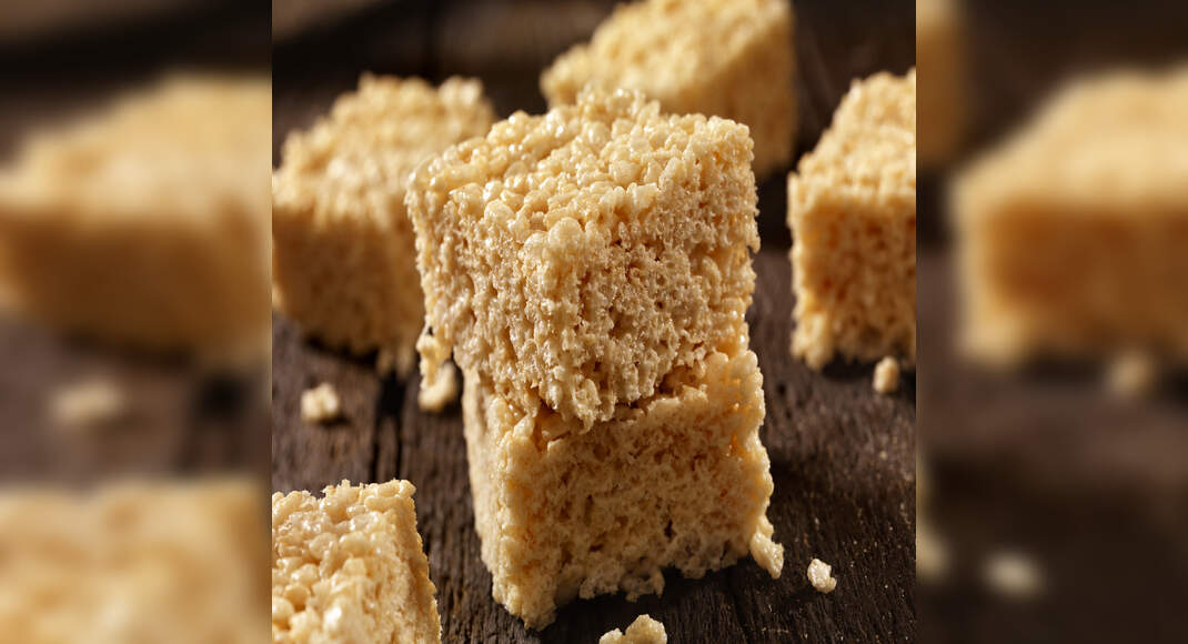 Rice Bubble Cake Recipe How to Make Rice Bubble Cake Recipe Homemade Rice Bubble Cake Recipe