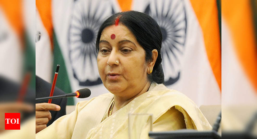 Sushma Swaraj: No Indian casualty in London attack | India News - Times ...