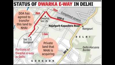 Acquisition for Dwarka e-way 1km stretch in Delhi to kick off