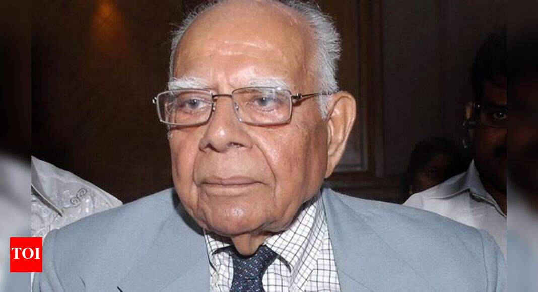 Ram Jethmalani Senior Advocate Ram Jethmalani Hospitalised In Kochi