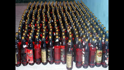 489 bottles of liquor seized from SUV of official’s wife