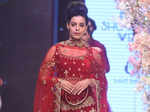 Deepti Gujral walks the ramp for Lalit Dalmia