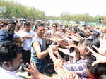Akshay Kumar with fans during the promotion