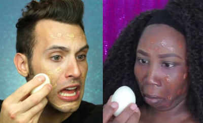 Omg! Can you apply make-up using a hard-boiled egg?