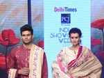 Designer Sadan Pande’s collection is showcased by models