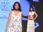 ​ Model flaunts a dress designed by Rina Dhaka