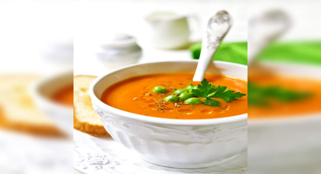 Green Peas and Tomato Soup Recipe How to Make Green Peas and Tomato