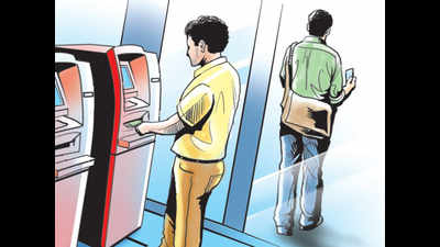 Guard attacked inside ATM booth