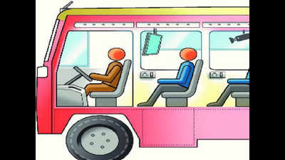 Private buses offer no seats to women