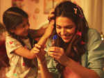 Deepika spends time with children
