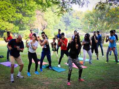 Wannitaa Ashok leads active Bengalureans at Cubbon Park