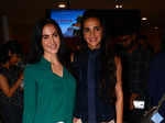 Elli Avram and Tara Sharma during the screening