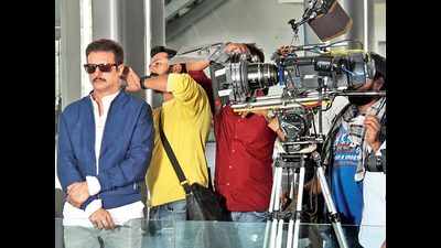 Jimmy Sheirgill shoots for 'Veerey Ki Wedding' in Gurgaon