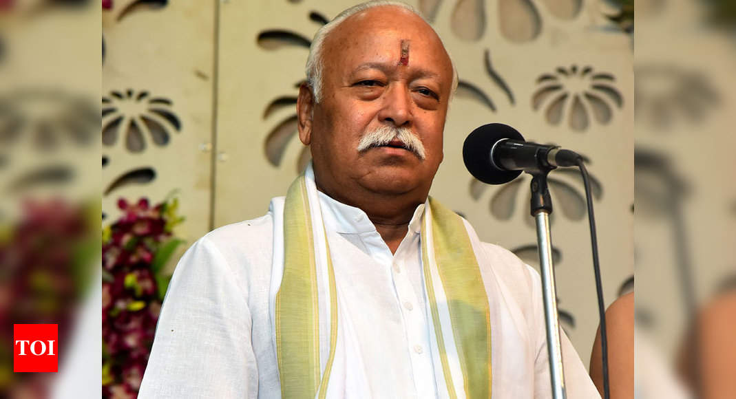 Mohan Bhagwat: Bhagwat pitches for all-India law against cow slaughter ...