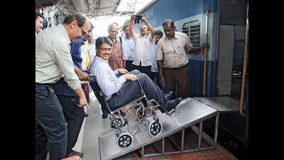 With portable ramps and wheelchairs Trivandrum Central becomes India's first disabled-friendly railway station