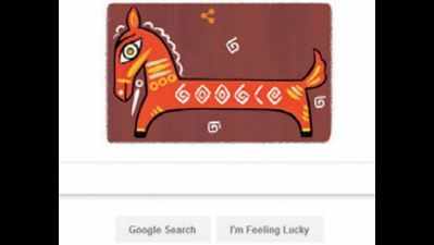 Jamini Roy’s horse gallops on Google page