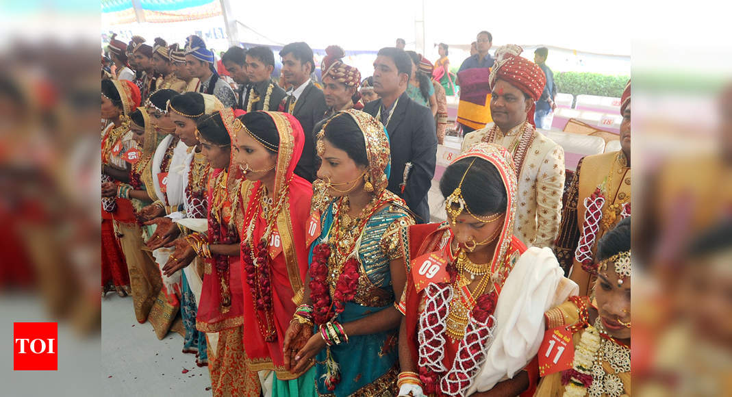 Inter-state mass marriage East meets west in matrimony Ahmedabad News