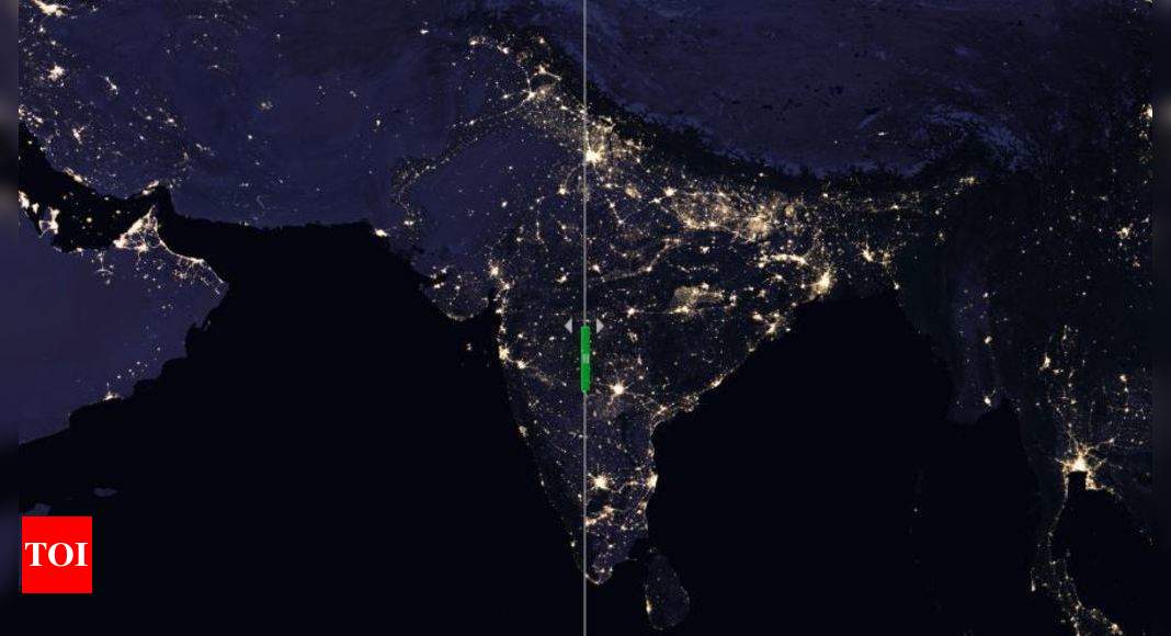 Night Time View Of India NASA images show how India looks from space