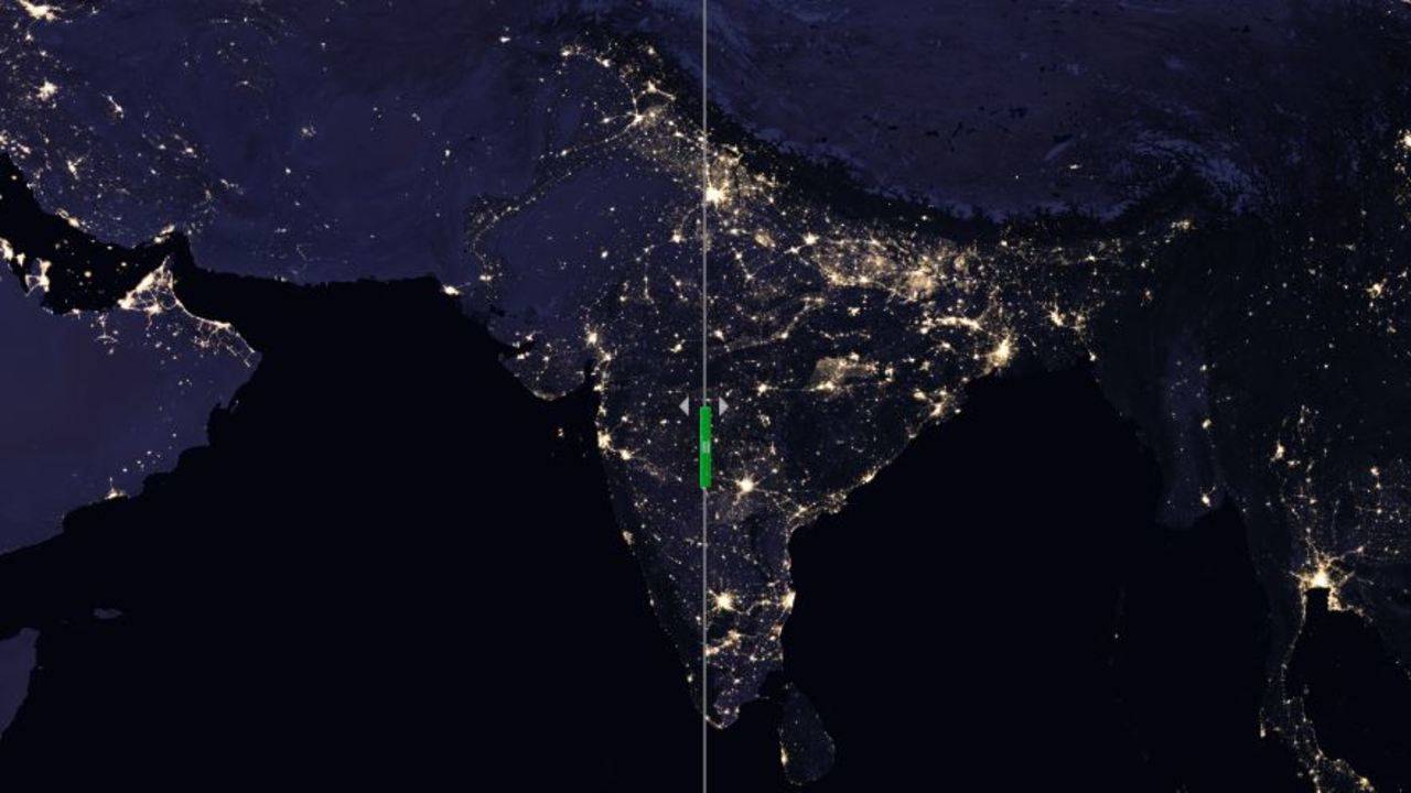 NASA images show how India looks from space at night - Times of India
