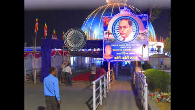Thousands throng Mhow to celebrate Ambedkar Jayanti