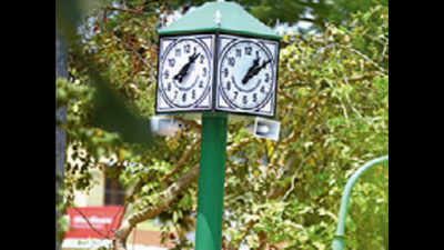 Thirukural chants from clock towers to keep time for residents in Nanganallur