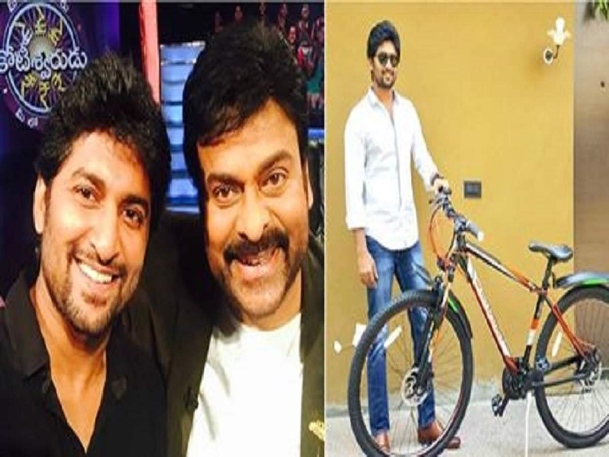 chiranjeevi gifts a cycle to nani: Megastar Chiranjeevi gifts actor Nani a bicycle | Telugu Movie News - Times of India