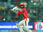 Akshar Patel plays a shot