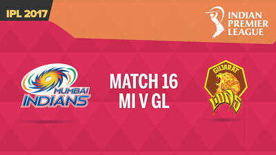 IPL live score: Mumbai Indians v Gujarat Lions