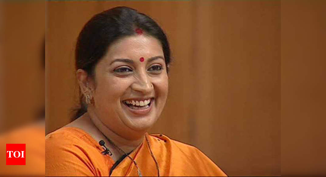 Smriti Irani: Smriti Irani shows her funny side; agrees to ...