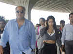 Boney Kapoor with daughters snapped at Mumbai Airport