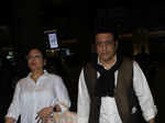 Govinda and Sunita Ahuja snapped at Mumbai airport