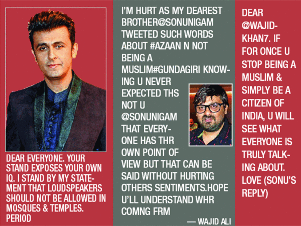 Sonu Nigam Sexy Picture Bhejo - The debate Sonu Nigam started: I wake up to azaan, aarti, church bells and  gurbani, say NCR residents | - Times of India