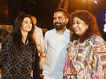 Sabyasachi Mukherjee flanked by Kavita Bhartia and Madhu Jain