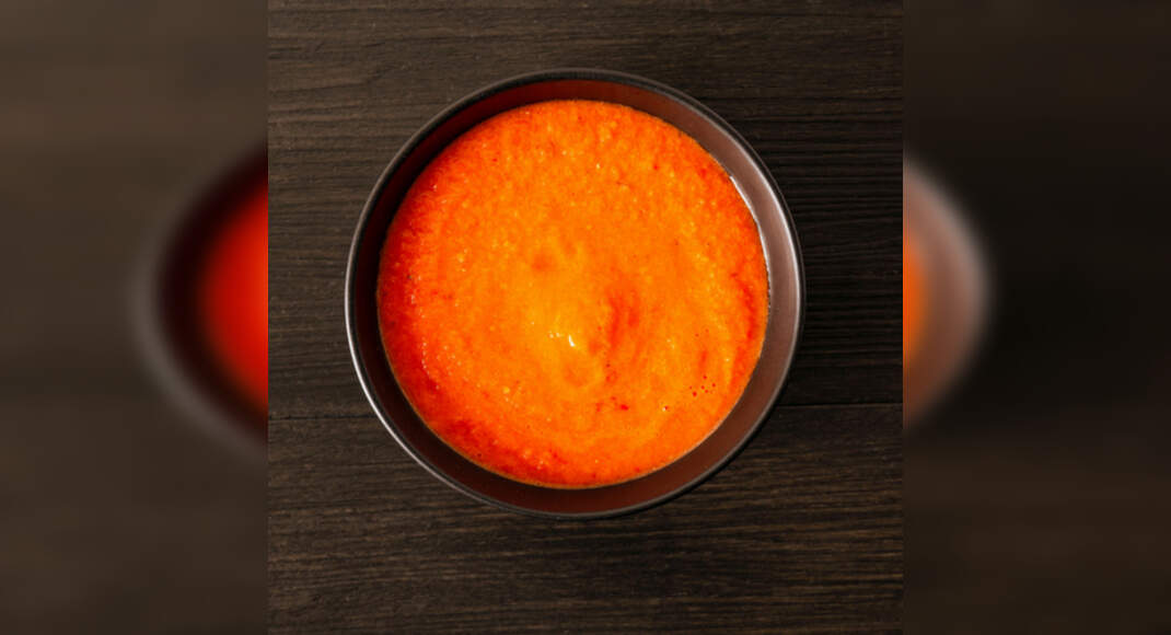 Red Pepper Soup Recipe: How to Make Red Pepper Soup Recipe | Homemade Red Pepper Soup Recipe