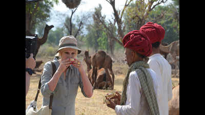 Sadri camels part of docu starring British actress Joanna Lumley