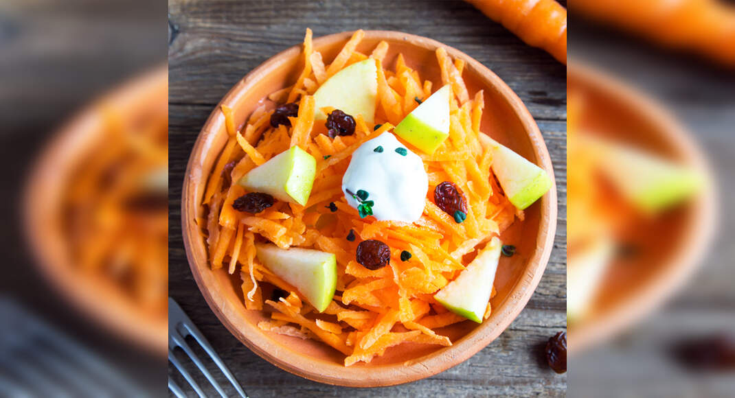 Shredded Carrot and Apple Salad Recipe: How to Make Shredded Carrot and Apple Salad Recipe | Homemad