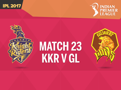 IPL Live score: Kolkata Knight Riders vs Gujarat Lions