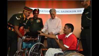 Disabled soldiers to cheer for RPS today