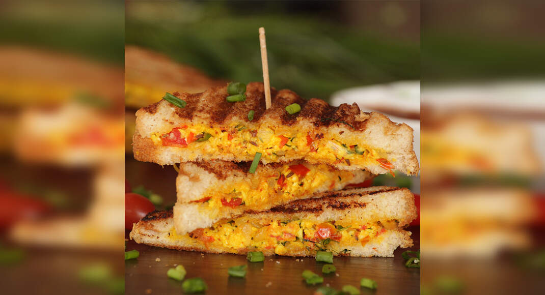 Paneer Sandwich Recipe: How to Make Paneer Sandwich Recipe | Homemade Paneer Sandwich Recipe