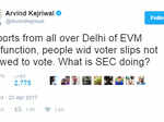 Kejriwal's tweet