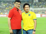 Sachin Tendulkar with Sourav Ganguly