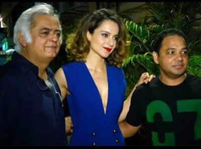 Watch: Kangana Ranaut slays in blue at 'Simran' wrap-up party