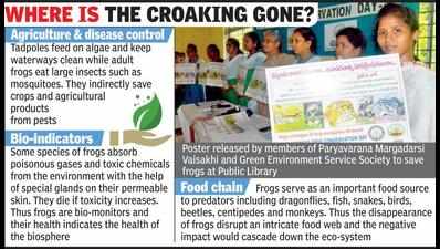 Where are frogs in Vizag, not even in the well?