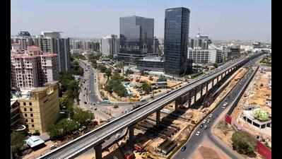 DLF 5 underpass, green drive set for May finish