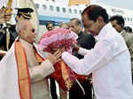 President Pranab Mukherjee visits Hyderabad