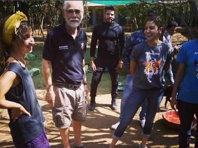Anushka Sharma spends a day with animals at a shelter in Udaipur