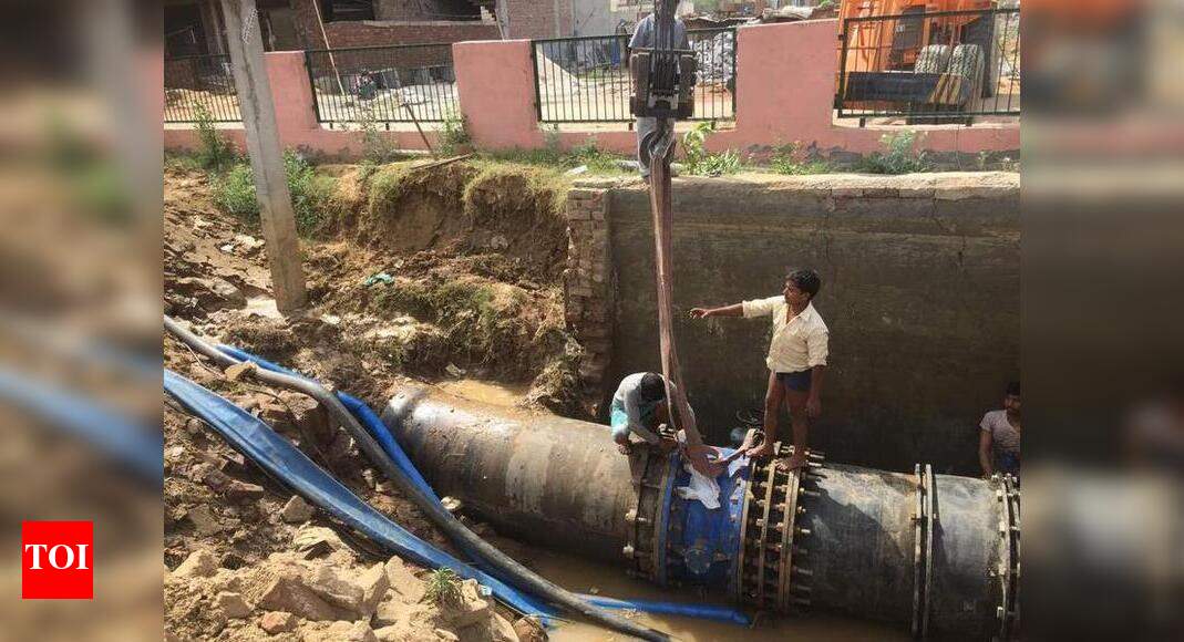 Master pipeline damaged, water supply dries up Gurgaon News Times